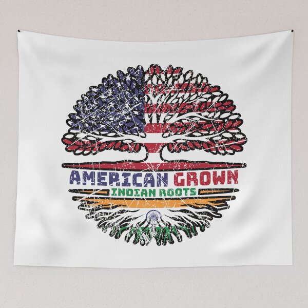 Item preview, Indian India US American USA United States Tree Roots Flag designed and sold by FlagX.