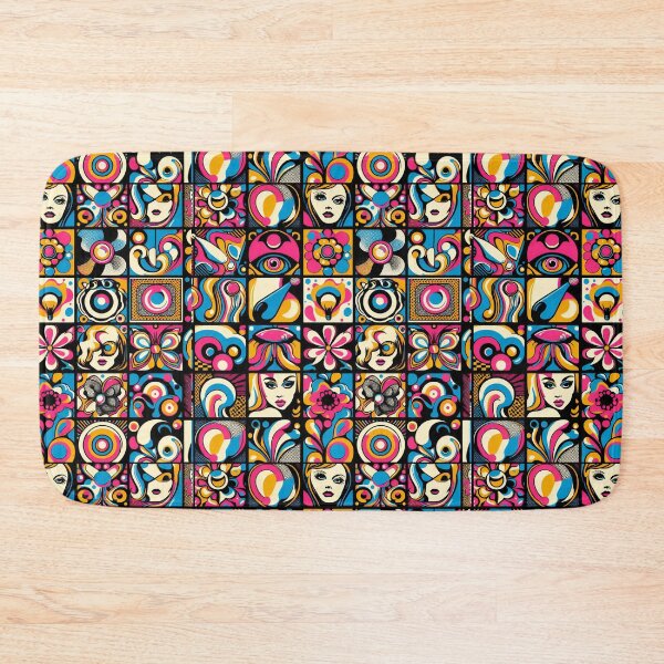 Item preview, Retro Revival: A Chic Montage of Pop Art Squares designed and sold by ArtComixHaven.