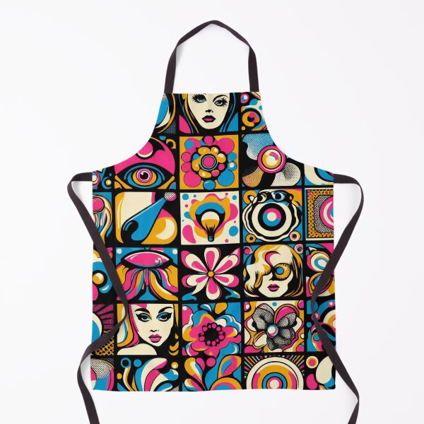 Item preview, Retro Revival: A Chic Montage of Pop Art Squares designed and sold by ArtComixHaven.