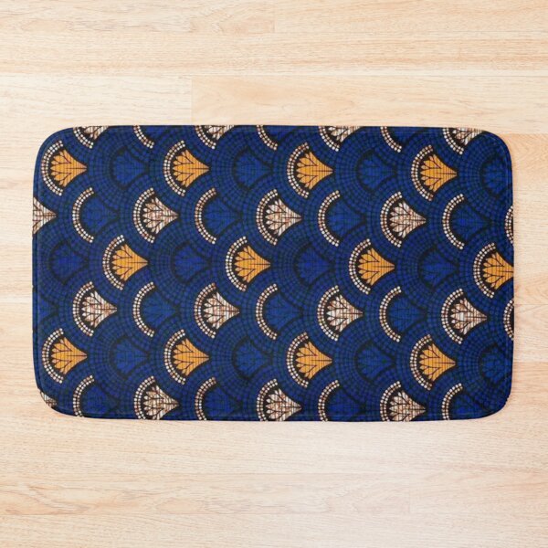 Item preview, African Colorful Ethnic Design Blue Yellow Orange designed and sold by ZedColors.