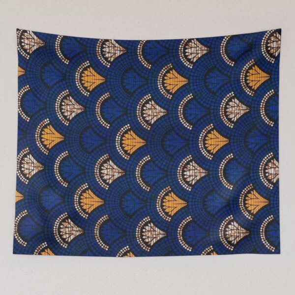 Item preview, African Colorful Ethnic Design Blue Yellow Orange designed and sold by ZedColors.