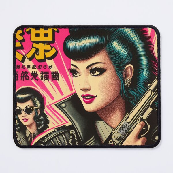 Item preview, Retro Oriental Punk Girl designed and sold by PulpVintage.