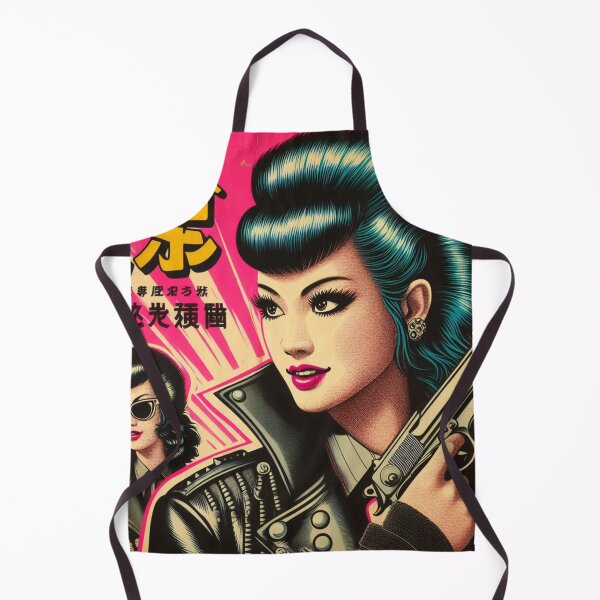 Item preview, Retro Oriental Punk Girl designed and sold by PulpVintage.