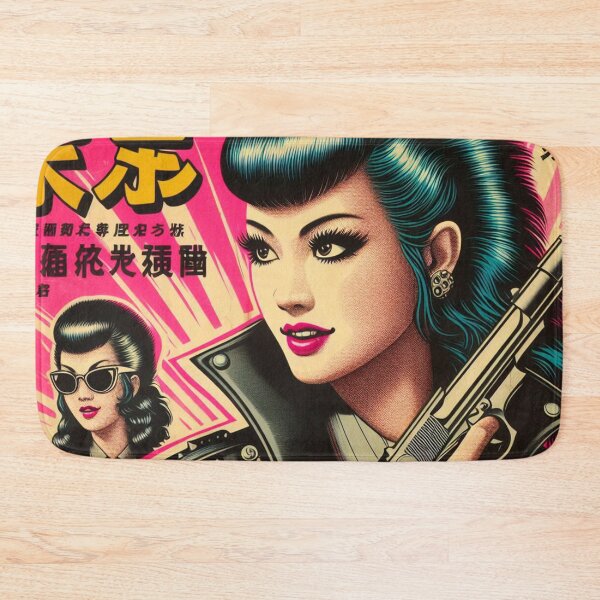 Item preview, Retro Oriental Punk Girl designed and sold by PulpVintage.