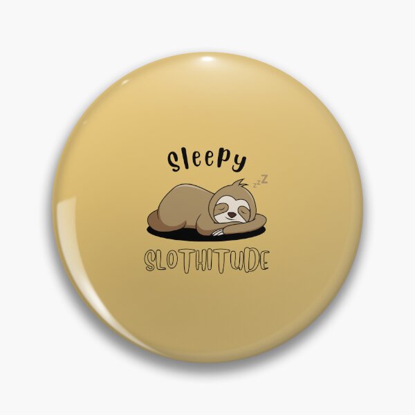 Item preview, Sleepy Slothitude | Sloth Illustration | Yellow Background designed and sold by RM-Journey.