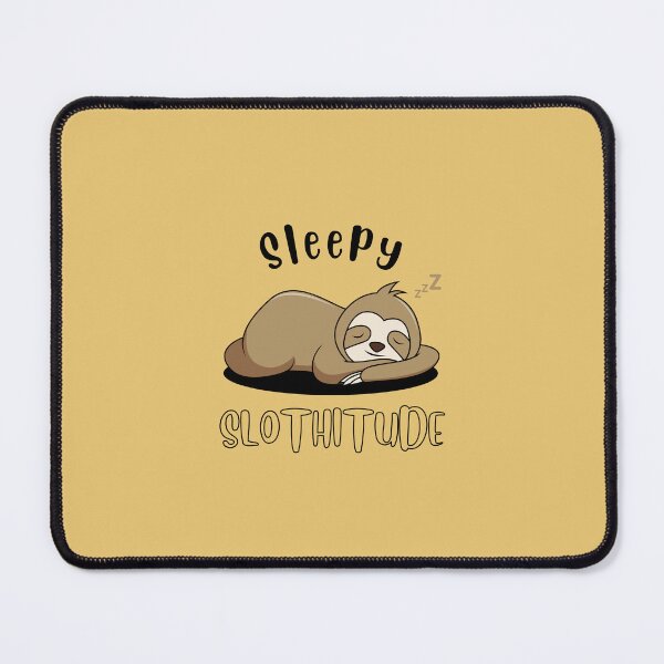 Item preview, Sleepy Slothitude | Sloth Illustration | Yellow Background designed and sold by RM-Journey.