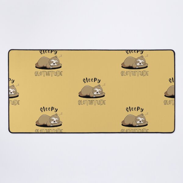 Item preview, Sleepy Slothitude | Sloth Illustration | Yellow Background designed and sold by RM-Journey.