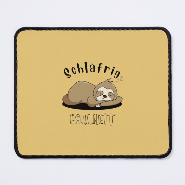 Item preview, Schläfrige Faulheit | Sloth Illustration | Yellow Background designed and sold by RM-Journey.