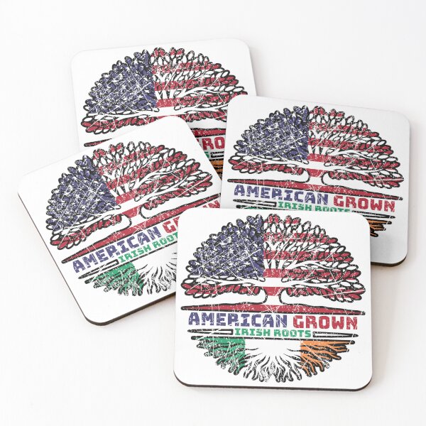 Item preview, Ireland Irish US American USA United States Tree Roots Flag designed and sold by FlagX.