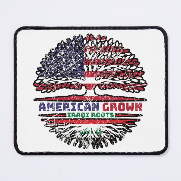 Item preview, Iraq Iraqi US American USA United States Tree Roots Flag designed and sold by FlagX.