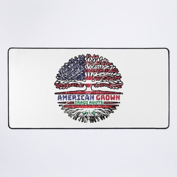 Item preview, Iraq Iraqi US American USA United States Tree Roots Flag designed and sold by FlagX.