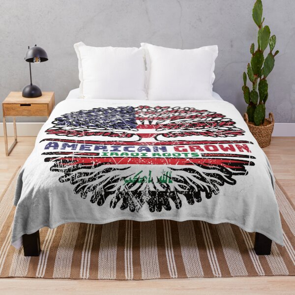 Item preview, Iraq Iraqi US American USA United States Tree Roots Flag designed and sold by FlagX.