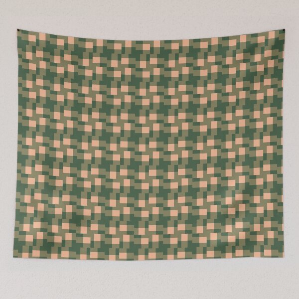 Item preview, Contemporary Design - Peach and Green Geometric Patterns designed and sold by Looming Lines.
