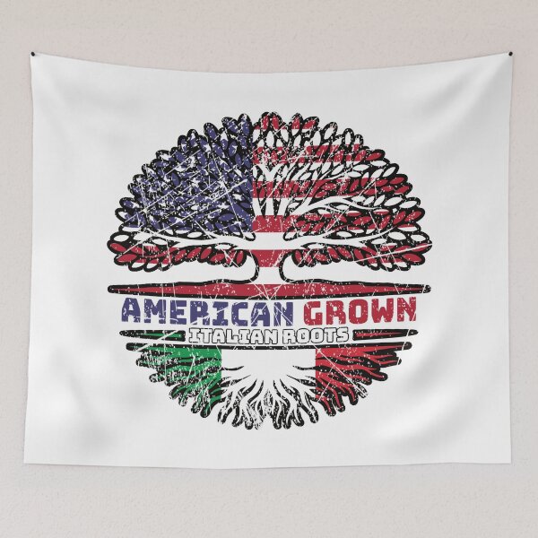 Item preview, Italy Italian US American USA United States Tree Roots Flag designed and sold by FlagX.