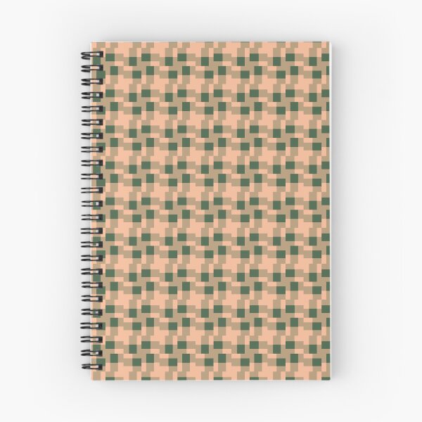 Item preview, Contemporary Geometric Patterns in Peach and Green designed and sold by Looming Lines.