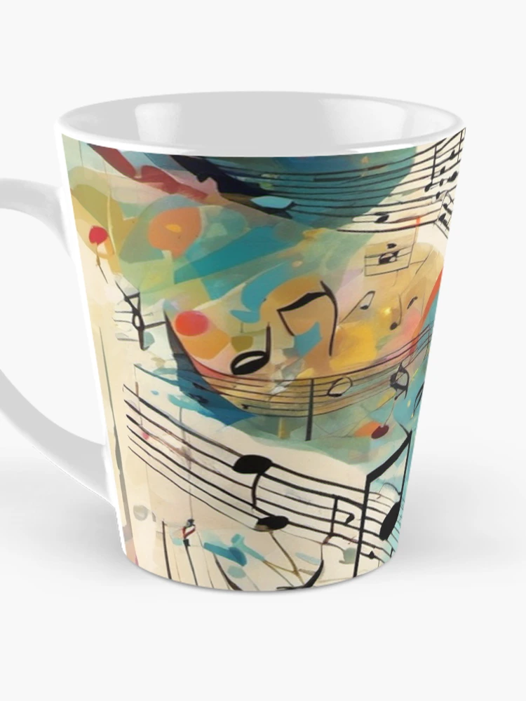 Thumbnail 3 of 4, Coffee Mug, Musical Notes Pattern Abstract Pattern designed and sold by FunnyT-Shirts.