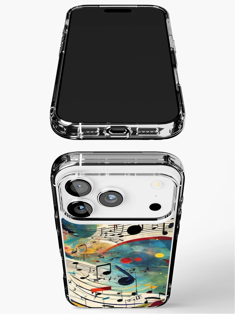 Thumbnail 3 of 5, iPhone Case, Musical Notes Pattern Abstract Pattern designed and sold by FunnyT-Shirts.