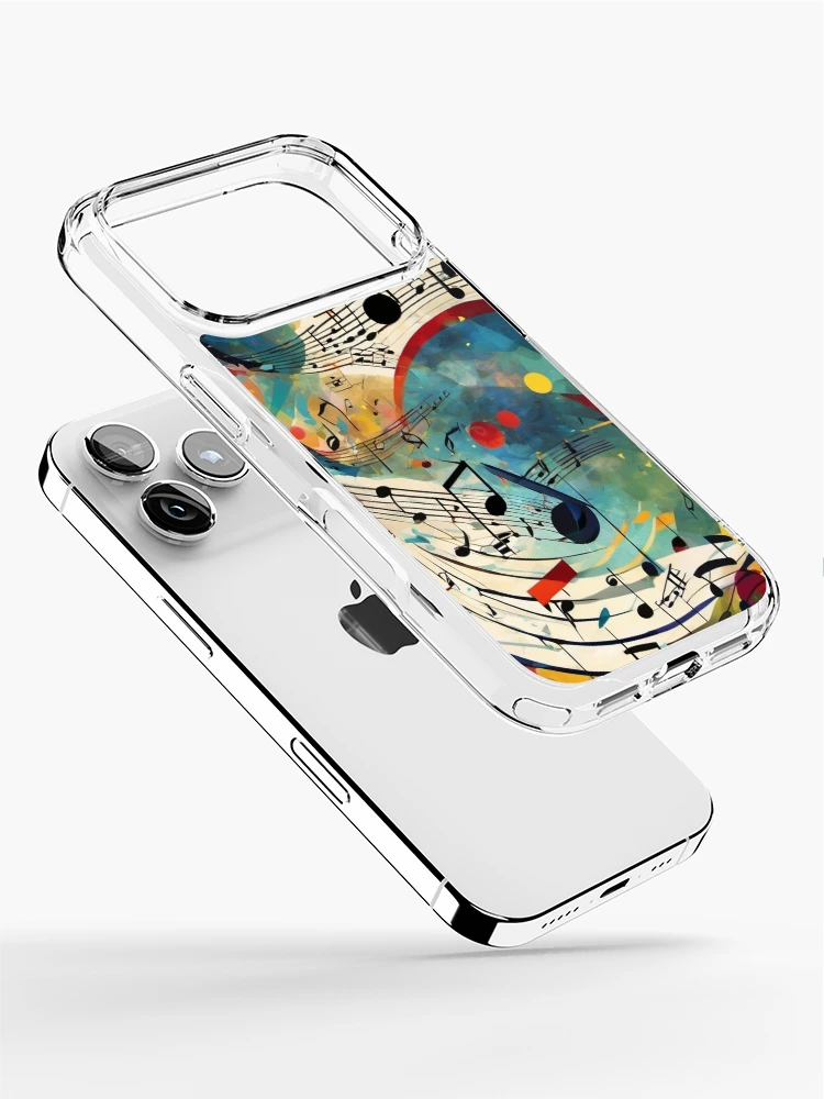 Thumbnail 2 of 5, iPhone Case, Musical Notes Pattern Abstract Pattern designed and sold by FunnyT-Shirts.