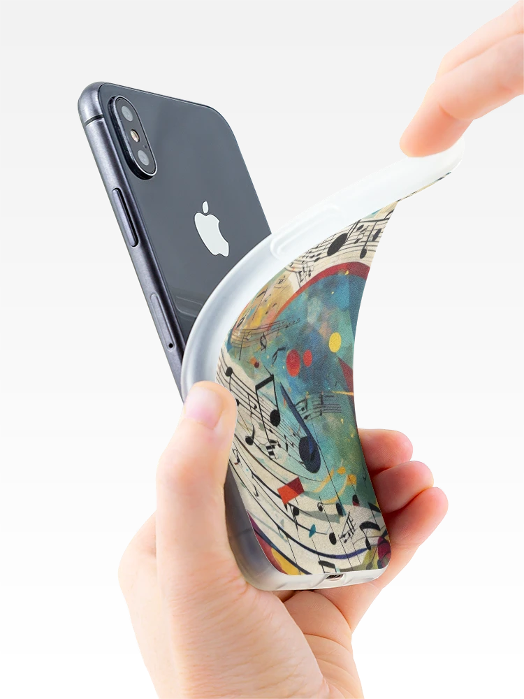 Thumbnail 4 of 5, iPhone Case, Musical Notes Pattern Abstract Pattern designed and sold by FunnyT-Shirts.