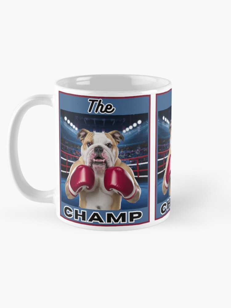 Thumbnail 5 of 6, Coffee Mug, Boxing Bulldog "The Champ" designed and sold by RWCarpenter.