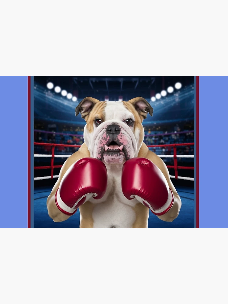 Thumbnail 6 of 6, Bath Mat, Boxing Bulldog "The Champ" designed and sold by RWCarpenter.