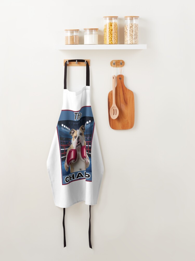 Thumbnail 4 of 6, Apron, Boxing Bulldog "The Champ" designed and sold by RWCarpenter.