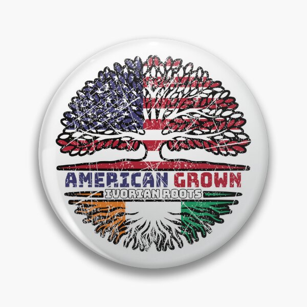 Item preview, Ivory Coast Ivorian American USA Tree Roots Flag designed and sold by FlagX.
