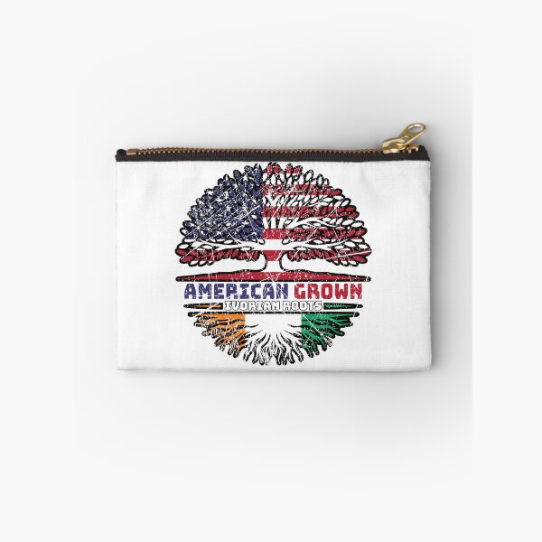 Item preview, Ivory Coast Ivorian American USA Tree Roots Flag designed and sold by FlagX.