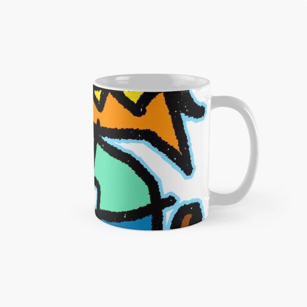 Item preview, Orange Cat abstract line illustration design designed and sold by Oqueartecura.