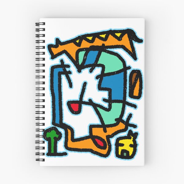 Item preview, Orange Cat abstract line illustration design designed and sold by Oqueartecura.