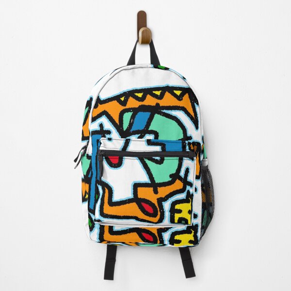 Item preview, Orange Cat abstract line illustration design designed and sold by Oqueartecura.