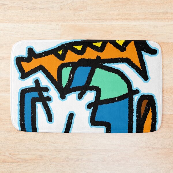 Item preview, Orange Cat abstract line illustration design designed and sold by Oqueartecura.