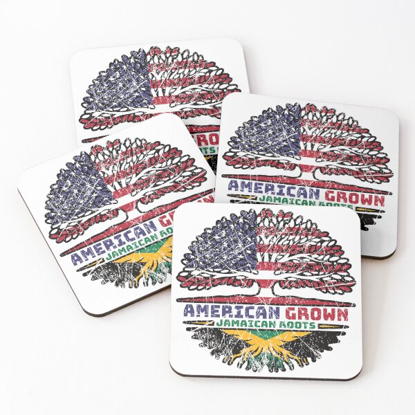 Item preview, Jamaican Jamaica US American USA United States Tree Roots Flag designed and sold by FlagX.