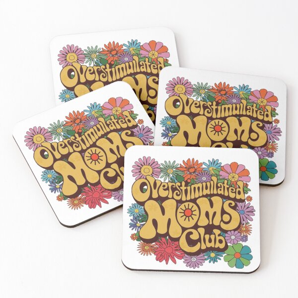 Item preview, Overstimulated Moms Clubs - Groovy Mother's Day Mom designed and sold by TeeFleet Noble.