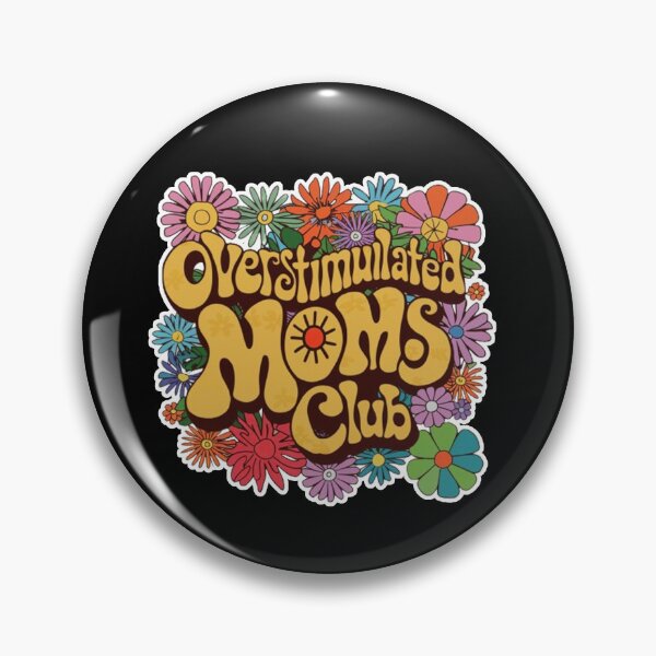 Item preview, Overstimulated Moms Clubs - Groovy Mother's Day Mom designed and sold by TeeFleet Noble.