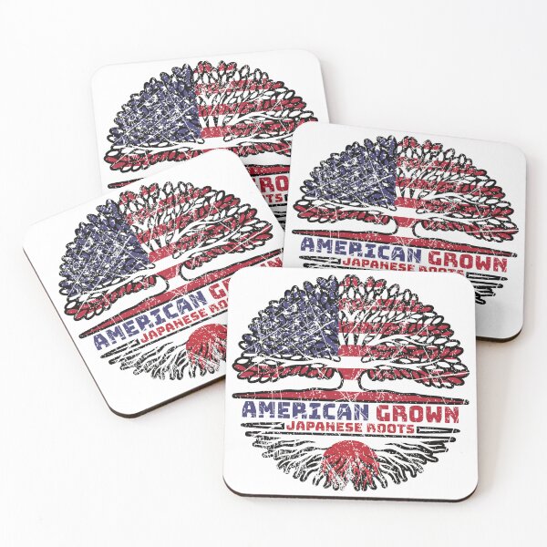 Item preview, Japan Japanese US American USA United States Tree Roots Flag designed and sold by FlagX.