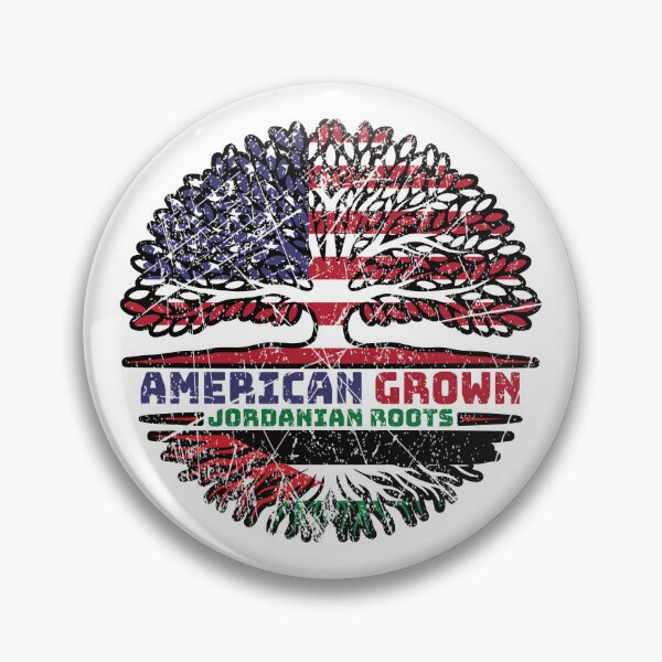 Item preview, Jordanian Jordan US American USA United States Tree Roots Flag designed and sold by FlagX.