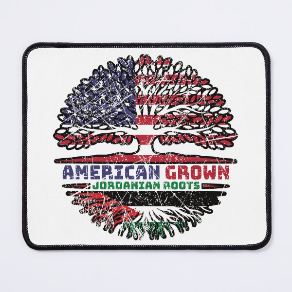Item preview, Jordanian Jordan US American USA United States Tree Roots Flag designed and sold by FlagX.