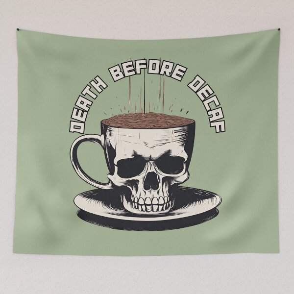 Item preview, Death before decaf designed and sold by Beefuddle.