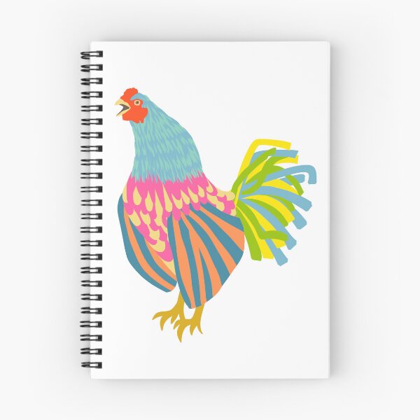 Item preview, Colorful clucking chicken designed and sold by omgchickens.