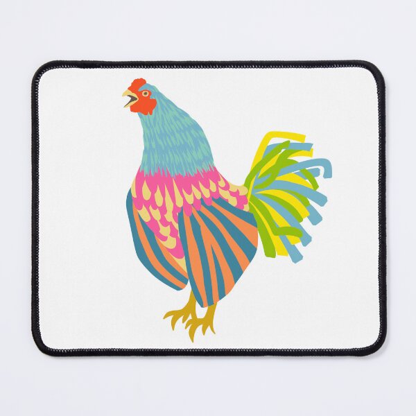 Item preview, Colorful clucking chicken designed and sold by omgchickens.