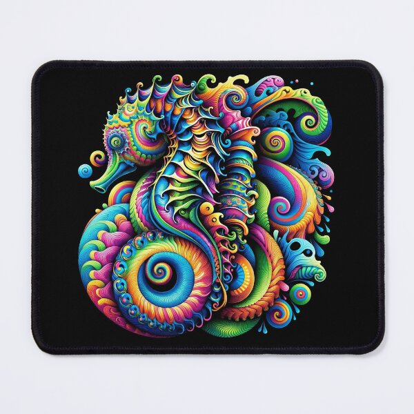 Item preview, Psychedelic Seahorse Art - Save the Ocean designed and sold by SandbarTees.