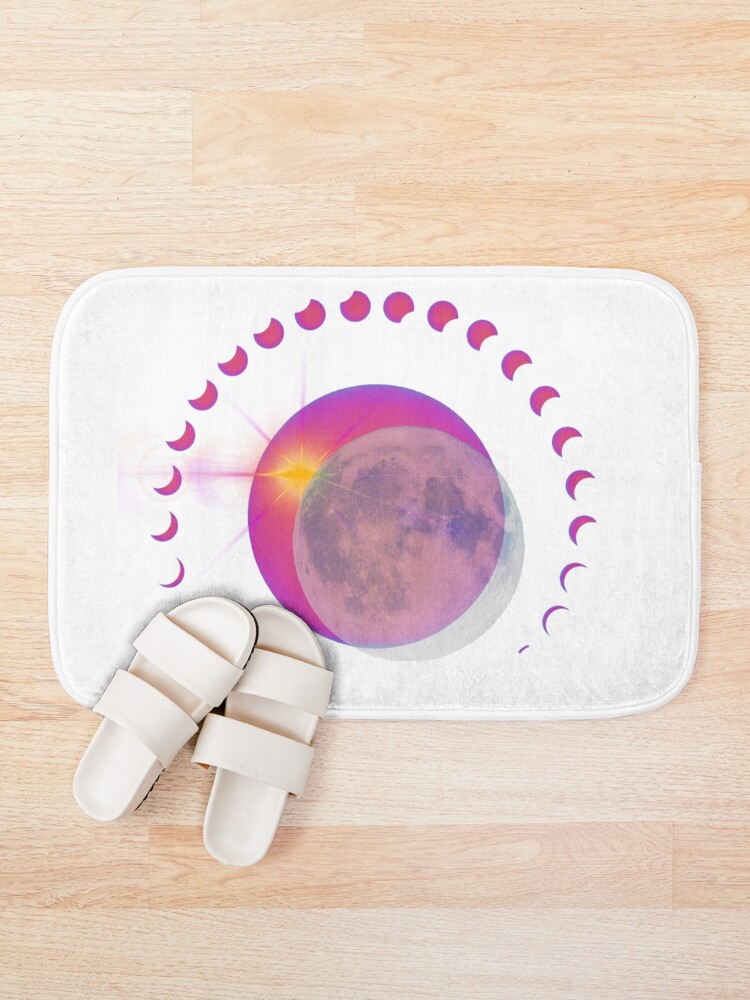 Thumbnail 1 of 6, Bath Mat, Total Solar Eclipse designed and sold by FreeSoulLab.