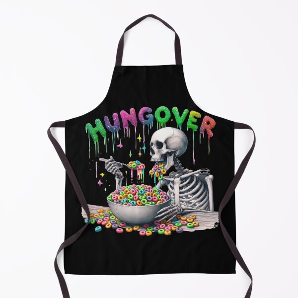 Item preview, "Hung Over" Skeleton Eating Froot Loops designed and sold by FlawlessSeams.