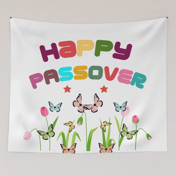 Item preview, Happy Passover Butterflies Spring designed and sold by Modern-Tropical.