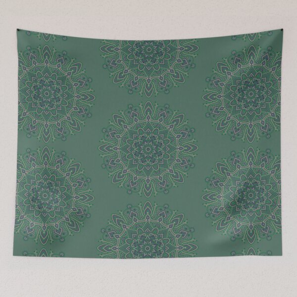 Item preview, Dot Mandala - 14 - Inverted to Green designed and sold by JoanNinjaHen.