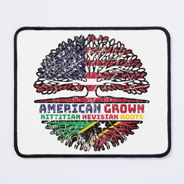 Item preview, Saint Kitts and Nevis Kittitian Nevisian American USA Tree Roots Flag designed and sold by FlagX.