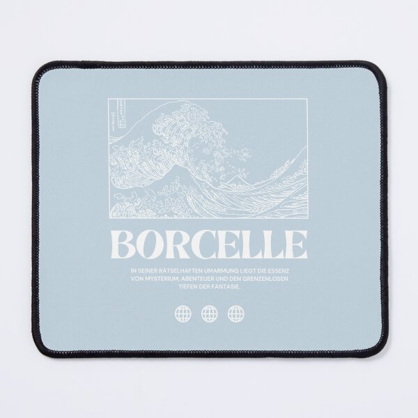 Item preview, Borcelle | Wave Illustration | Pastel Blue Background designed and sold by RM-Journey.