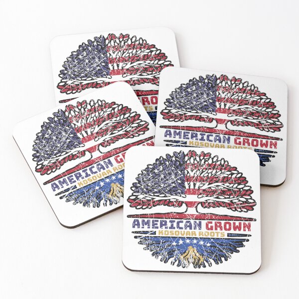 Item preview, Kosovo Kosovar American USA Tree Roots Flag designed and sold by FlagX.