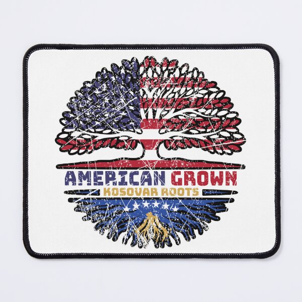 Item preview, Kosovo Kosovar American USA Tree Roots Flag designed and sold by FlagX.